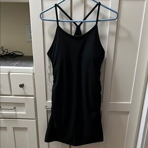 Black Strappy active wear Dress